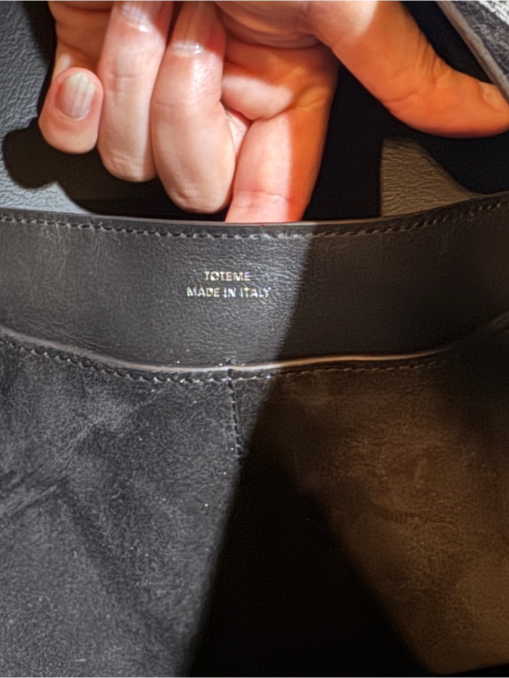 Toteme Suede Shoulder Tote Bag - Picture 4 of 8